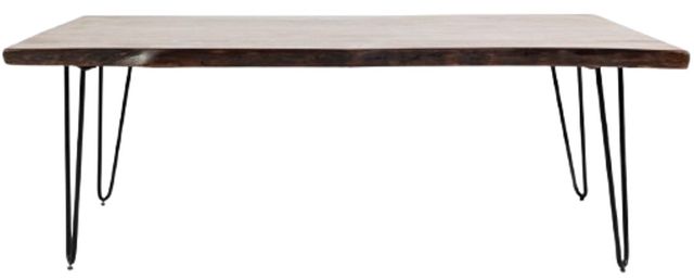 Jofran Inc. Nature's Edge Chestnut Coffee Table with Black Base-1