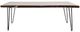 Jofran Inc. Nature's Edge Chestnut Coffee Table with Black Base-1