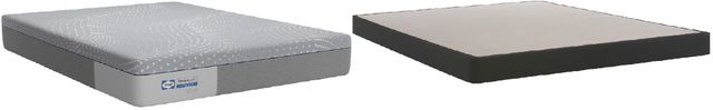 Sealy® Posturepedic® Hybrid Chablis Soft Full Mattress and Foundation-0