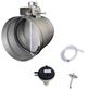 Zephyr 10" Round Universal Make Up Air Damper Kit-0