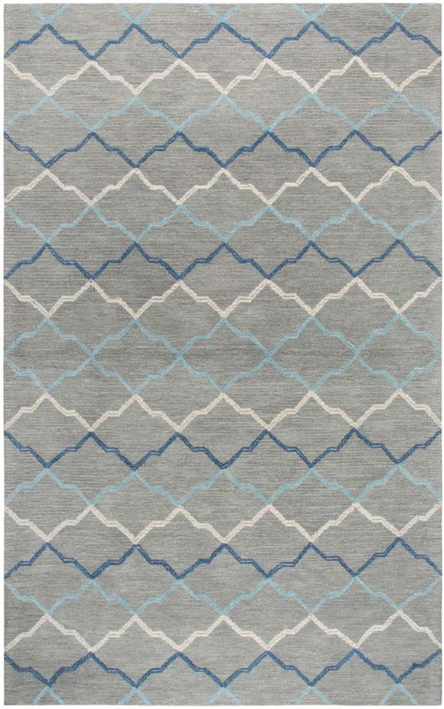 Rizzy Home Resonant Gray 8'x10' Rectangular Rug-0