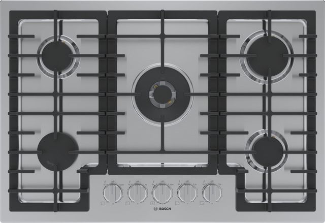 Bosch® 800 Series 30" Stainless Steel Natural Gas Cooktop-0
