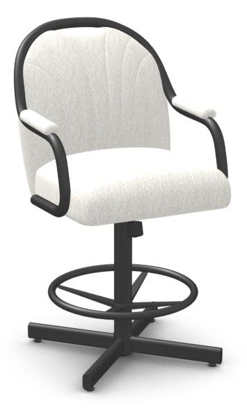Chromcraft Customizable Bridges Swivel Tilt Counter Height Dining Stool-4