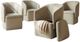 Liberty Furniture Accent Dining 4-Piece Nathan Cloud/Nathan Sand Dining Arm Chair Set-0