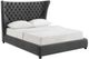 TOV Furniture Sassy Grey Velvet King Bed-1