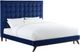 TOV Furniture Eden Navy Queen Velvet Bed-0