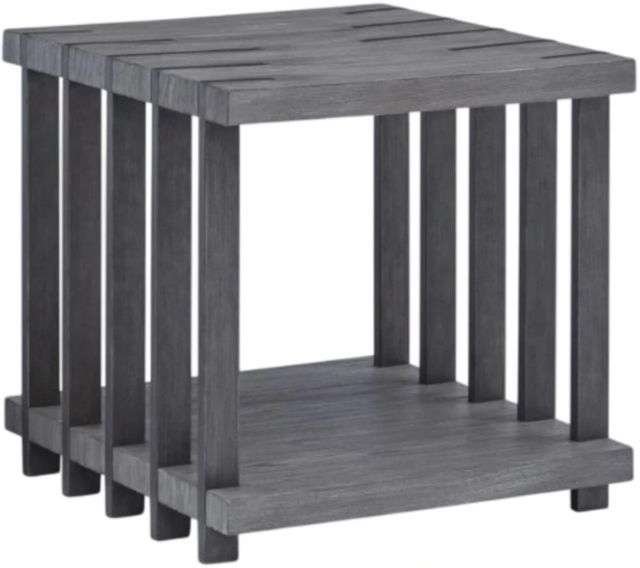 Magnussen Home® Eldridge Weathered Gravel End Table-0