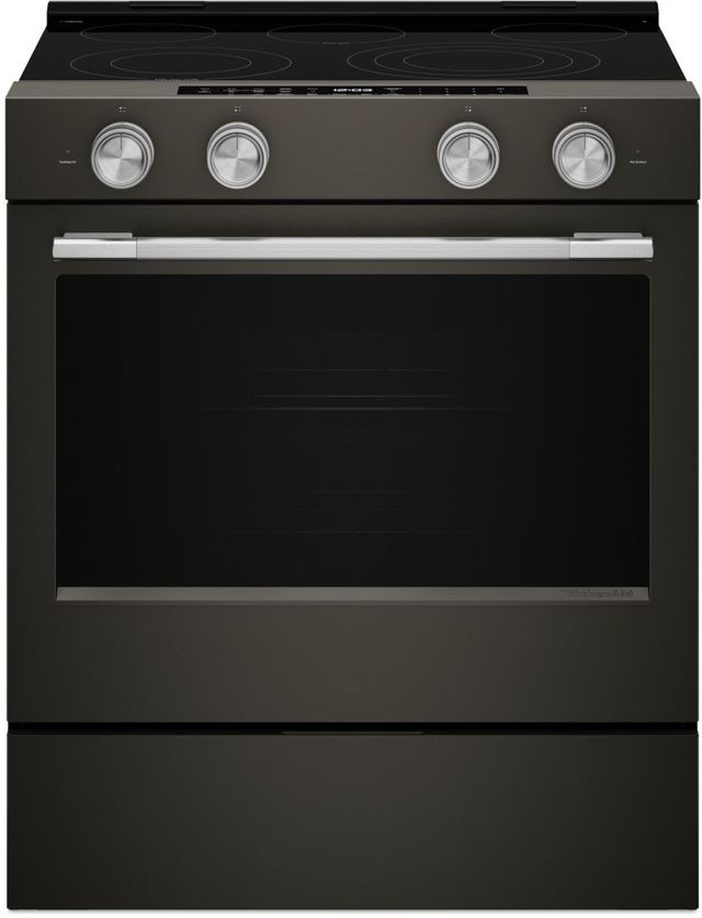 KitchenAid® Stainless Steel Slide-In Convection Range Handle and Knob Kit-3