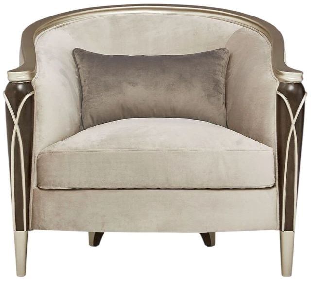 Michael Amini® Villa Cherie Hazelnut/Porcini Chair-1