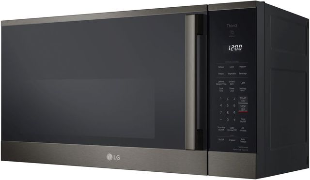 LG 1.8 Cu. Ft. PrintProof™ Black Stainless Steel Smart Over The Range Microwave with EasyClean®-4