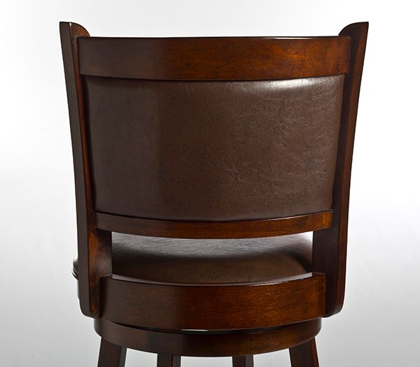 HH2 Home Dennery Cherry Brown Swivel Counter Stool-1