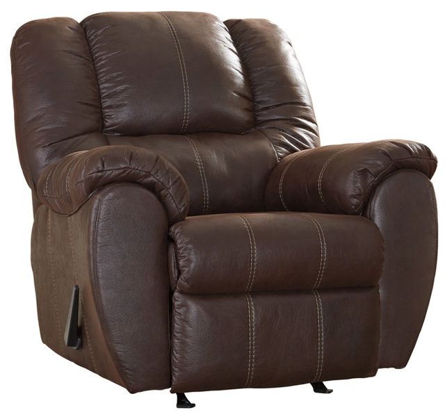 Signature Design by Ashley® McGann Walnut Manual Rocker Recliner-1