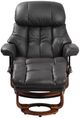 BenchMaster High Line Nicholas Charcoal Gray Chair and Ottoman Set-1