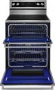 KitchenAid® 30" Stainless Steel Free Standing Electric Double Oven Range-2