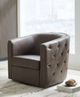 Signature Design by Ashley® Brentlow Granite Swivel Accent Chair-5