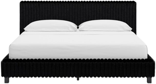 Signature Design by Ashley® Zuraleus Black California King Upholstered Bed-2