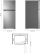 LG 28" 17.5 Cu. Ft. PrintProof® Stainless Steel Top Freezer Refrigerator-2