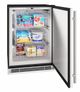 U-Line 1 Class 24" 4.8 Cu. Ft. Stainless Solid Undercounter  Freezer-2