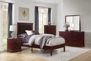 Mazin Furniture Seabright Cherry Mirror-4