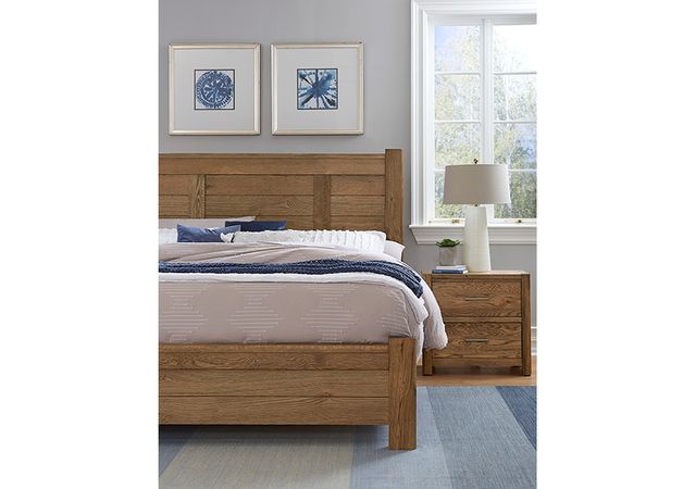 LM Co Home By Vaughan-Bassett Crafted Oak by Ben & Erin Napier Natural Queen Poster Bed -3