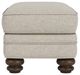 Flexsteel® Bay Bridge Silver Driftwood Ottoman-2