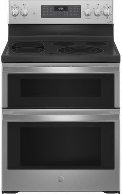 GE Profile™ 30" Fingerprint Resistant Stainless Steel Smart Freestanding Electric Convection Range