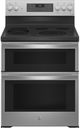 GE Profile™ 30" Fingerprint Resistant Stainless Steel Smart Freestanding Electric Range-0