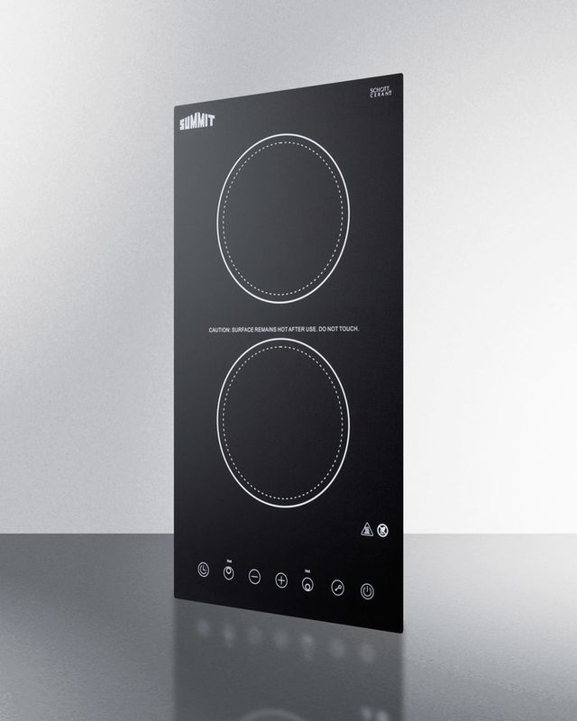 Summit® 12" Black Electric Cooktop-3
