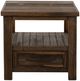 International Furniture Direct Dutton Brown End Table-1