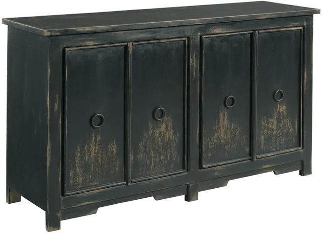 Hammary® Hidden Treasures Charcoal Four Door Console-0