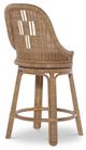 Century® Thomas O'Brien Antibes Brown Swivel Counter Stool-1