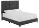 Legends Home Bridger Endurance Graphite Square King Upholstered Panel Bed-1