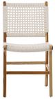 Dovetail Furniture Diaz Natural Stain/White Dining Side Chair-1