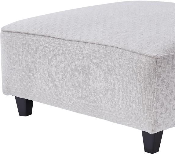 Fusion Furniture Wowza Cocoa Miles Collide Ivory Cocktail Ottoman-1