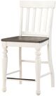 Steve Silver Co. Joanna 5-Piece Ivory/Mocha Round Counter Height Dining Set-4