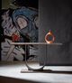 Universal Explore Home™ Equilibrium Gray Console Table with Oil Rubbed Bronze Base-1
