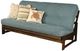 Kodiak Furniture Aspen Linen Aqua/Reclaim Mocha Full Futon with Mattress-1