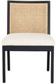 Four Hands Antonia Brushed Ebony/Savile Flax Dining Side Chair-1