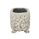 A & B Home Gray Footed Planter with Patterns-4