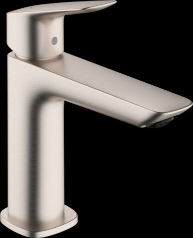 Hansgrohe Logis Brushed Nickel 4" Single-Hole Faucet without Pop-up Drain-0