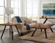 Modus Furniture Reese Natural Live Edge Coffee Table with Black Base-1