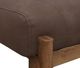 International Furniture Direct Balam Dark Brown Uphostered Ottoman-1