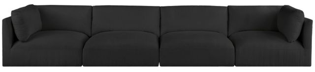 Meridian Furniture Ease 4-Piece Black Modular Sofa-2
