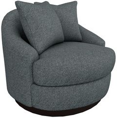 Best® Home Furnishings Customizable Alanna Swivel Barrel Chair with Espresso Legs