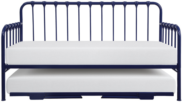 Homelegance® Constance Navy Blue Daybed with Lift-Up Trundle-2