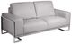 Michael Amini® Mia Bella Light Gray/Stainless Steel Loveseat-0