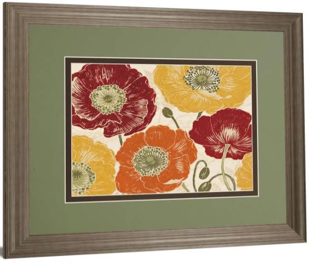 Classy Art A Poppy’s Touch I Spice by Daphne Brissonnet Wall Art-1