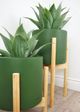Le Present Century Khaki Green 18" Planter-3