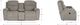 La-Z-Boy® Dorian Dove Power Reclining Loveseat with Console and Headrest-4