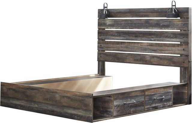 Signature Design by Ashley® Drystan 5-Piece Multi King Panel Bookcase Storage Bed Set-1